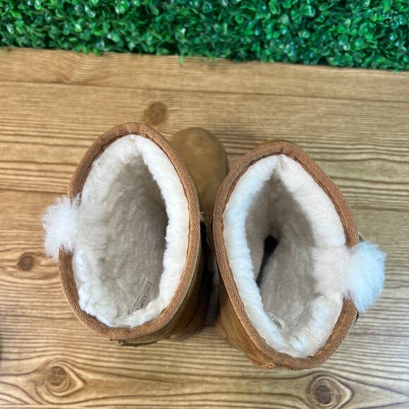 Koolaburra by UGG Chestnut Victoria Tall Bow Boots Womens Size 6 Tan 1015875 EUC - Picture 4 of 10